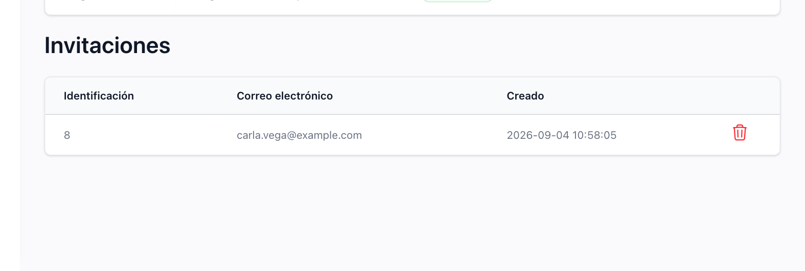 Invitar a alguien que aún no se ha registrado