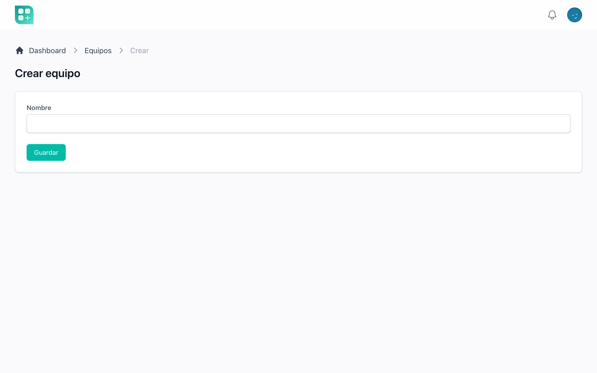 Crea un equipo y estará listo para usar